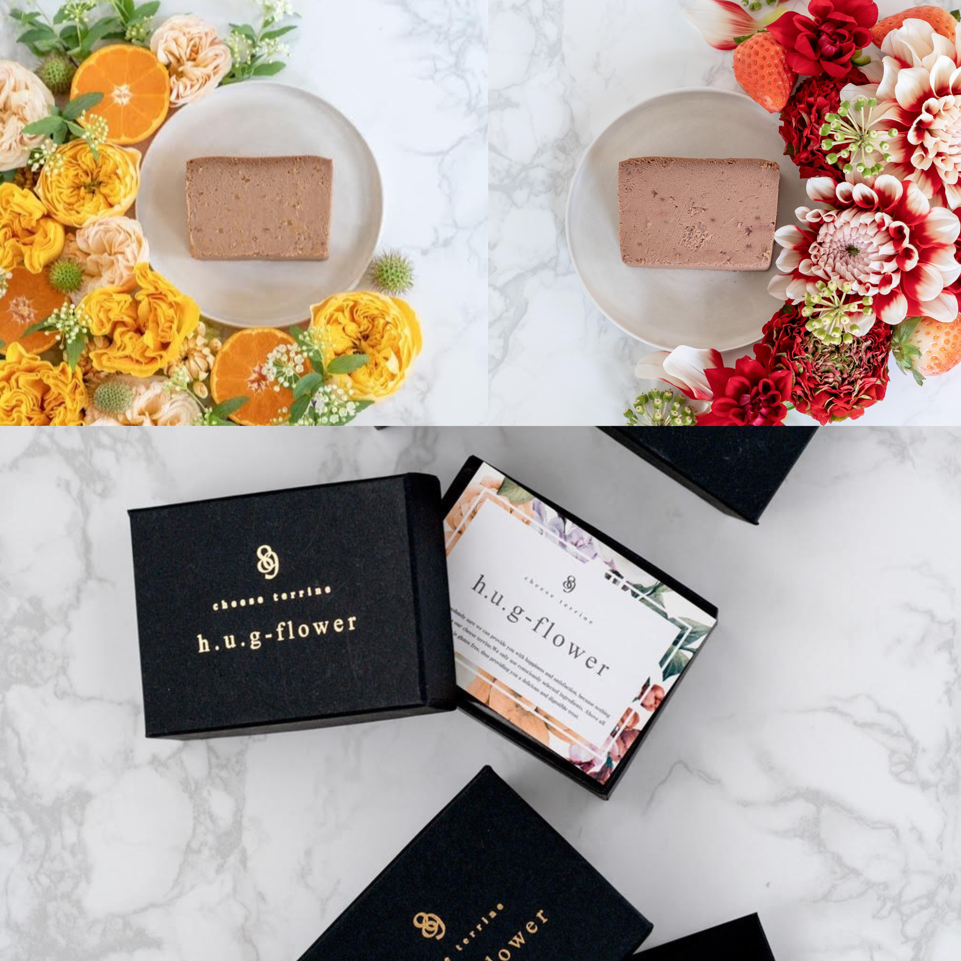 各3個入り 1個入りオレンジショコラ×3箱&1個入りストロベリーショコラ×3箱(オリジナルポリ袋6枚付き)