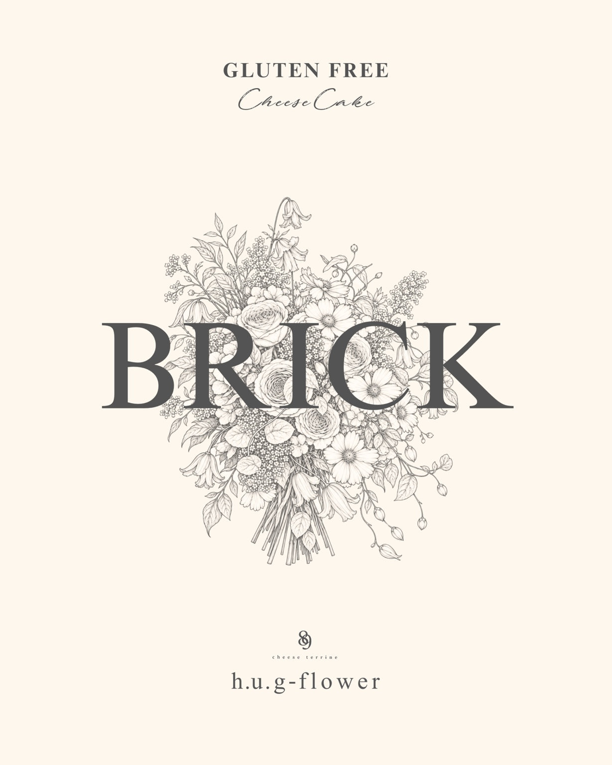 
                  
                    遠藤が束ねたブーケをもとにしたBRICKの花の線画
                  
                